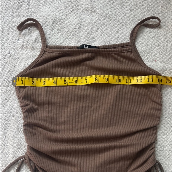 Lulu's Brown Ribbed Tank Top - Picture 3 of 5
